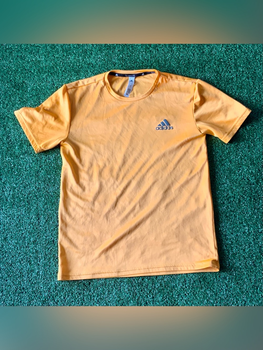 adidas Kids Yellow Crew Neck Short Sleeve Tee